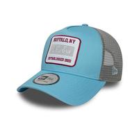New Era NE Patch Trucker Adjustable Cap NE Logo Light Blue, Size: One Size, blue, One Size
