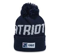 New Era New England Patriots Beanie Knit Nfl 2019 On Field Road 1960 Blue - One-Size