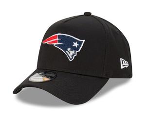 New Era New England Patriots NFL Evergreen Black 9Forty Adjustable A-Frame Cap