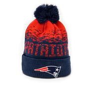 New Era New England Patriots Ombre NFL Football Winter Beanie Bobble Hat - Navy