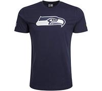 New Era Seattle Seahawks T Shirt Team Logo Navy - 3XL