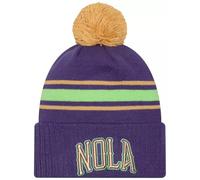 New Era New Orleans Pelicans Knitted Bobble Beanie Purple