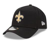 New Era New Orleans Saints NFL Evergreen Black 9Forty Adjustable A-Frame Cap