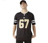 New Era New Orleans Saints Oversize Mesh Jersey T-Shirt Black Unisex Adult