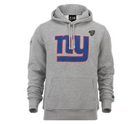 New Era New York Giants Kapuzenpullover American Football grau Team Logo Sweater mit CapSpin Pin