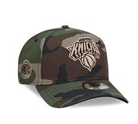 New Era New York Knicks C Dub Camo 9Forty A Frame Snapback Cap, black, One Size