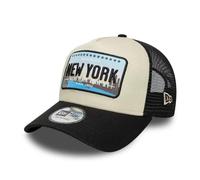 New Era New York Licence Plate 9Forty A-Frame Trucker Cap Black