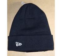 New Era Essential Casual Cuff Knitted Sport Winter Warm Beanie Hat - Black