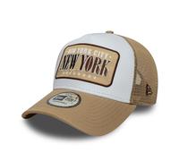 NEW ERA NEW YORK TRUCKER CAP.9FORTY A FRAME LOCATION PATCH BASEBALL SNAP HAT S26