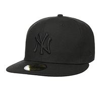 New Era New York Yankees 59fifty Cap Black On Black - 7 3/8-59cm