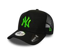 New Era New York Yankees A Frame Adjustable Trucker Cap Diamond Era Black/Neon Green - One-Size