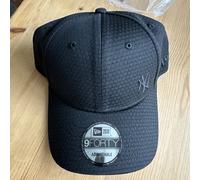 NEW ERA NEW YORK YANKEES BASEBALL CAP.9FORTY FLAWLESS BLACK MESH MLB HAT W25