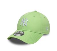 New Era 9Forty Adult's Midi Logo MLB New York Yankees Strapback Baseball Cap Hat Pastel Green