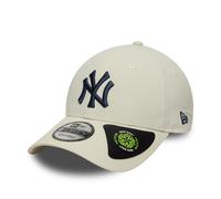 NEW ERA NEW YORK YANKEES BASEBALL CAP.9FORTY RECYCLED CREAM ADJUSTABLE HAT S25