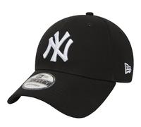 New Era New York Yankees Essentials Adjustable 9FORTY Cap - Black, Officially Licensed, Curved Visor