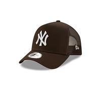 New Era New York Yankees League Essential Brown A-Frame Adjustable Trucker Cap