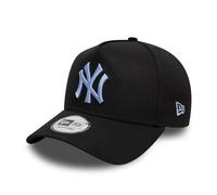 New Era New York Yankees MLB Cap for Fans Baseball Adjustable E-Frame Snapback NY Team Logo Black