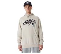 New Era Unisex Mlb Retro Oversize Hoody New York Yankees - Beige