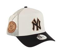 New Era New York Yankees MLB Stone Black Established 1903 Sidepatch A-Frame Trucker Cap - One-Size