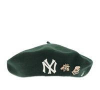 New Era New York Yankees Pin Wool Beret Dark Green One Size