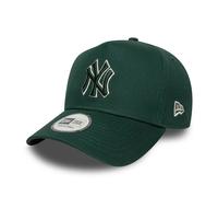 New Era Adult's 9Forty Aframe Outline MLB New York Yankees Baseball Cap Hat Dark Green