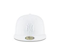 New Era New York Yankees White Primary Logo Basic 59FIFTY Fitted Cap White 7 5/8