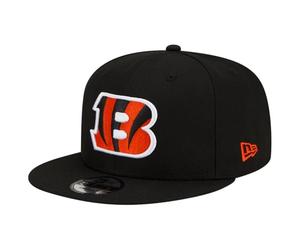 New Era NFL 9FIFTY Team Color Adjustable Snapback Hat Cap - One Size, Cincinnati Bengals - Black, One Size