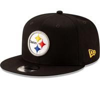 New Era NFL 9FIFTY Team Color Adjustable Snapback Hat Cap - One Size, Pittsburgh Steelers - Black, One Size