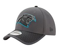New Era NFL Carolina Panthers Adult Men Graphite black Sideline 39Thirty Stretch Fit Cap,Large/Extra Large,Graphite