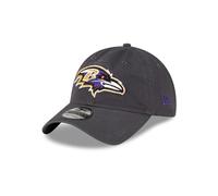 New Era NFL Core Classic 9TWENTY Graphite Adjustable Hat Cap - One Size, Baltimore Ravens, One size
