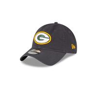 New Era NFL Core Classic 9TWENTY Graphite Adjustable Hat Cap - One Size, Green Bay Packers, One size