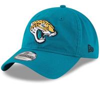 New Era NFL Core Classic 9TWENTY Team Color Adjustable Hat Cap One Size Fits All, Jacksonville Jaguars Teal, One size