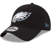 New Era NFL Core Classic 9TWENTY Team Color Adjustable Hat Cap One Size Fits All, Philadelphia Eagles Black, One Size