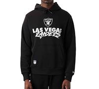New Era NFL LAS VEGAS RAIDERS Script Team Hoodie Pullover, Größe:S Black