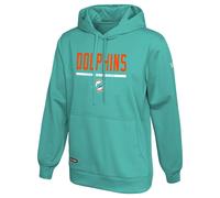 New Era NFL Men's Safety Performance Pullover Hooded Sweatshirt, Pro Football Fleece Hoodie , Miami Dolphins, Medium