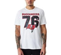 New Era NFL Shirt - Distressed Tampa Bay Buccaneers - M White