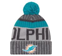 New Era NFL Sideline 2017 Bobble Beanie - Miami Dolphins Multicoloured