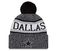 New Era NFL Sideline 2018 Bobble Beanie Dallas Cowboys Black/White