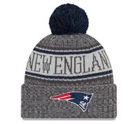 New Era NFL Sideline Graphite Beanie New England Patriots