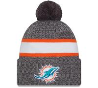New Era NFL Sideline Knit Beanie - Miami Dolphins 2023/24 Grey