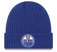 New Era NHL Edmonton Oilers 2025 Waffle Cuff Knit Knit Beanie - Blue