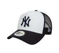 New Era NY Yankees Team Colour A-Frame Trucker Cap - White / Black