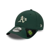 NEW ERA OAKLAND ATHLETICS BASEBALL CAP.9FORTY RECYCLED GREEN ADJUSTABLE HAT S26