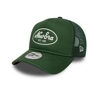 NEW ERA OVAL FOAM PATCH TRUCKER CAP.9FORTY GREEN MESH SNAPBACK BASEBALL HAT W26