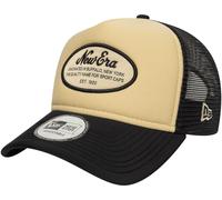 New Era Oval Foam Patch Trucker Cap Black
