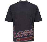 New Era Oversized Shirt - Washed Atlanta Braves - L Black