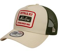New Era 9FORTY Patch A-Frame Trucker Cap, Beige One Size