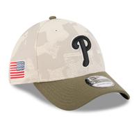 New Era Philadelphia Phillies Khaki Armed Forces Camo 39Fifty Flex Cap M/L