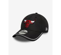 New Era 9Forty Strapback Cap - Piping Chicago Bulls Black