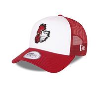 New Era Port City Roosters MiLB Minor League Red A-Frame Adjustable Trucker Cap - One-Size